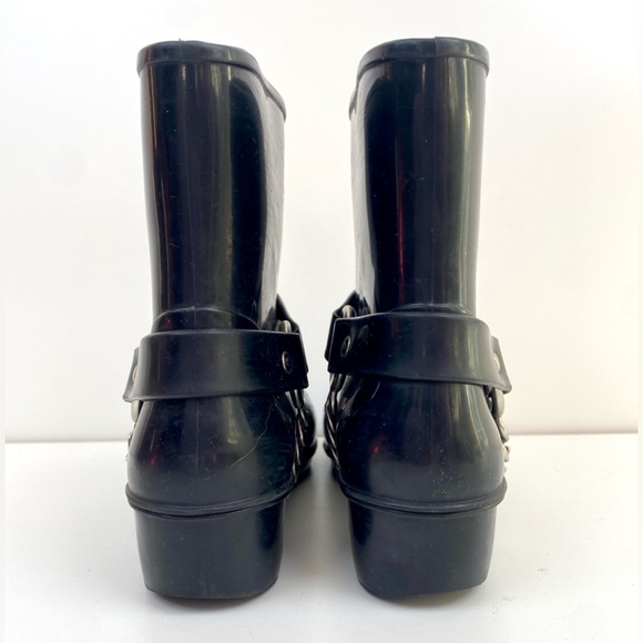 Marc Jacobs Rubber Motorcycle Rain boots Black - Picture 5 of 9